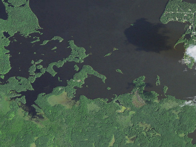 Aerial image of Willow Flowage Scenic Waters Area - Free First-Come Campsite #2
