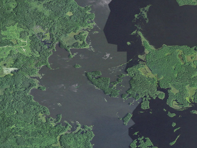 Aerial image of Willow Flowage Scenic Waters Area - Free First-Come Campsite #10