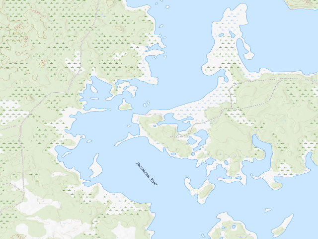 USGS topographic map of Willow Flowage Scenic Waters Area - Free First-Come Campsite #10