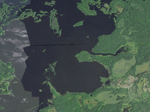 Aerial image of Willow Flowage Scenic Waters Area - Free First-Come Campsite #11