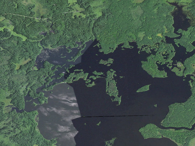 Aerial image of Willow Flowage Scenic Waters Area - Free First-Come Campsite #15