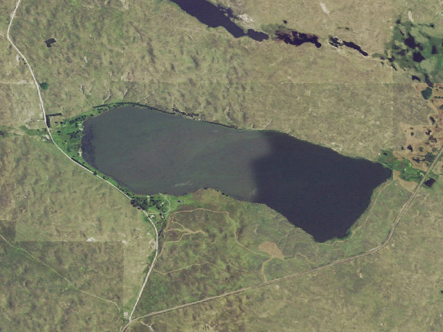 Aerial image of Willow Lake B.C. WMA