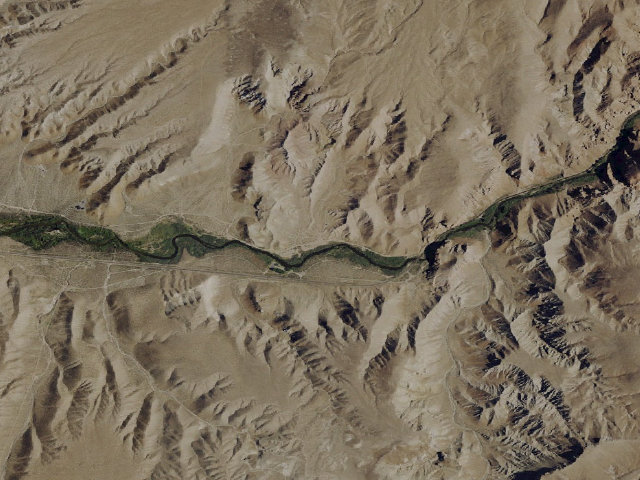 Aerial image of Wilson Canyon (BLM staging areas)