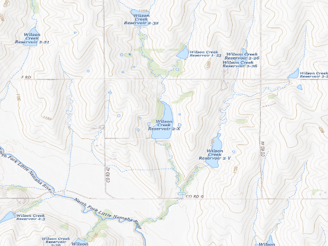 USGS topographic map of Wilson Creek WMA