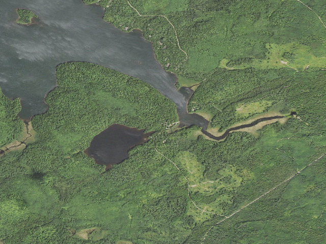 Aerial image of Wilson Lake Rustic Campground