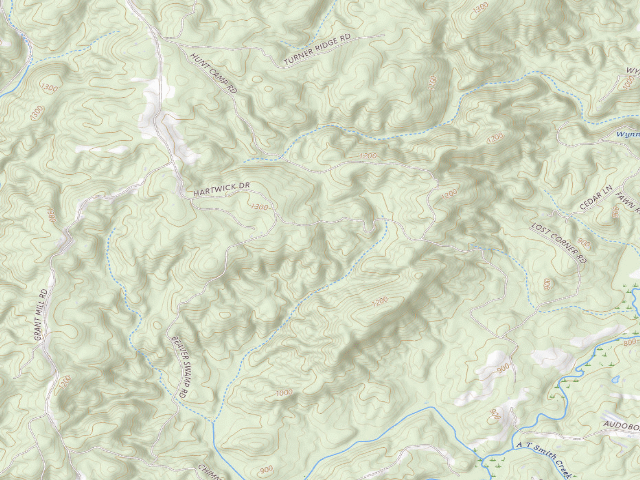 USGS topographic map of Wilson Shoals WMA - Wilson Shoals Campground