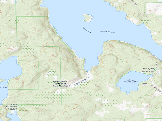 USGS topographic map of Wilson Site 1