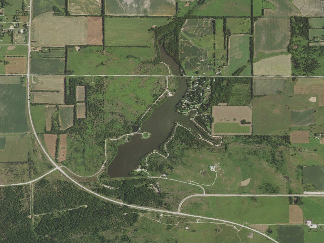 Aerial image of Wilson State Fishing Lake