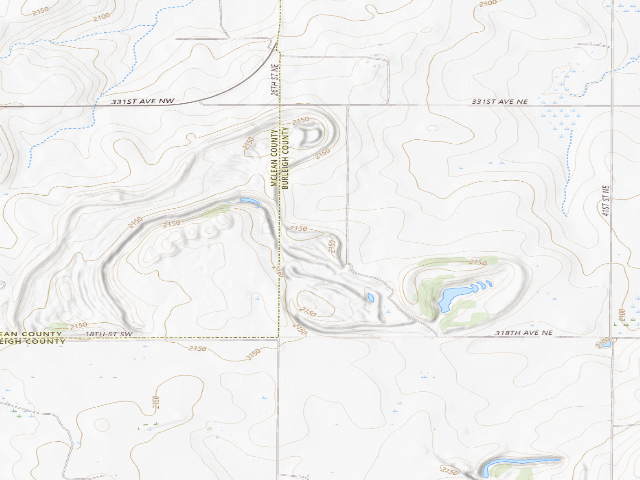USGS topographic map of Wilton Mine WMA (McLean County)