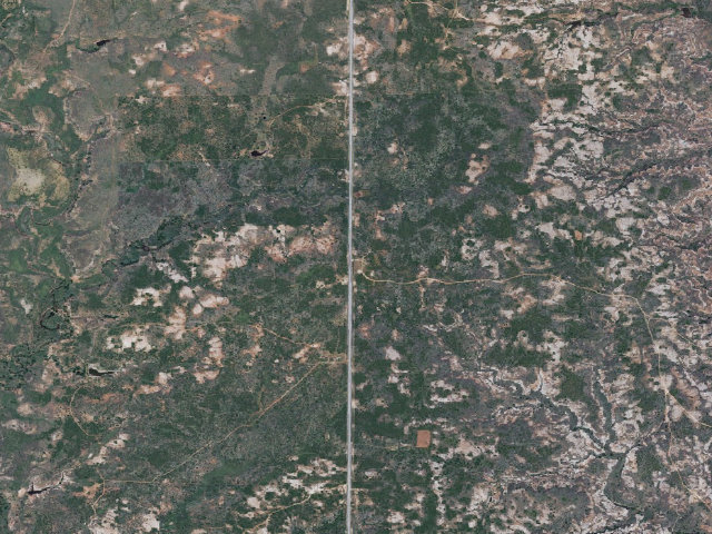 Aerial image of Windmill Camp (Sandy Sanders WMA)