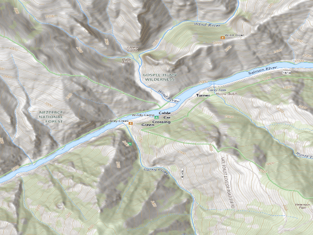 USGS topographic map of Windy Camp