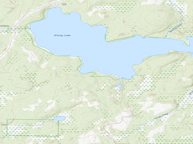 USGS topographic map of Windy Lake Site 2