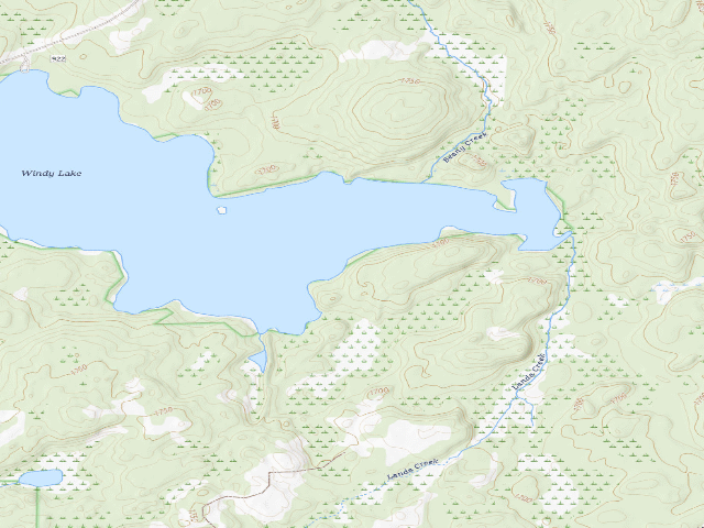 USGS topographic map of Windy Lake Site 3