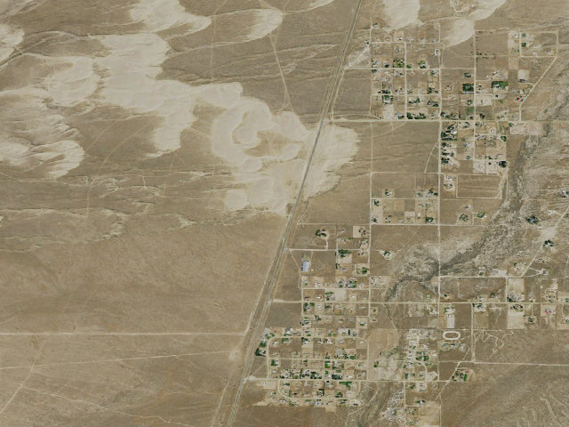 Aerial image of Winnemucca Sand Dunes