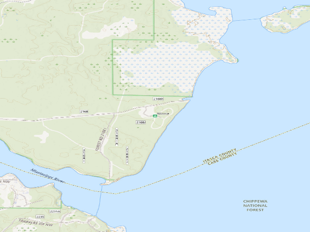 USGS topographic map of Winnie
