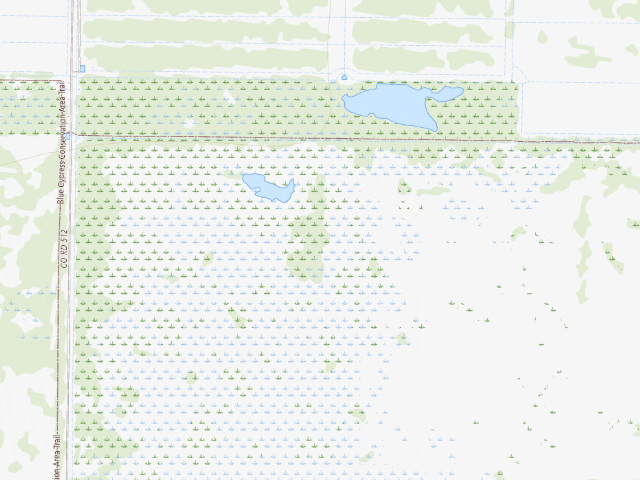 USGS topographic map of Winter N Camp (Blue Cypress Conservation Area)