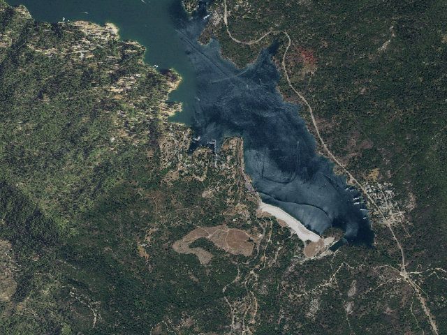Aerial image of Wishon Point Campground