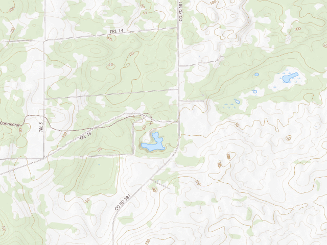 USGS topographic map of Withlacoochee State Forest Mutual Mine Recreation Area