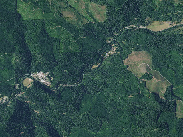 Aerial image of Wolf Creek Campground