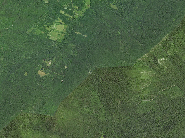 Aerial image of Wolf Gap