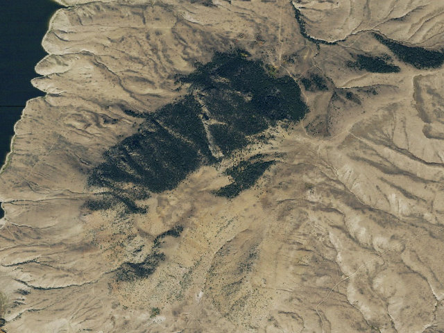 Aerial image of Wolford Recreation Special Recreation Management Area