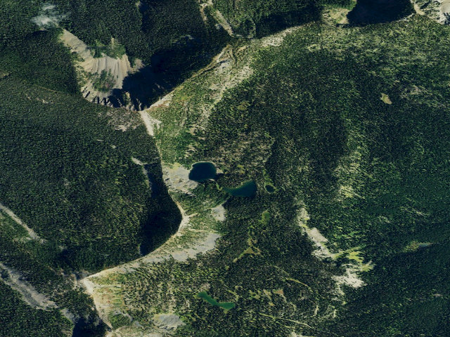 Aerial image of Wolverine Lakes Dispersed Site 19