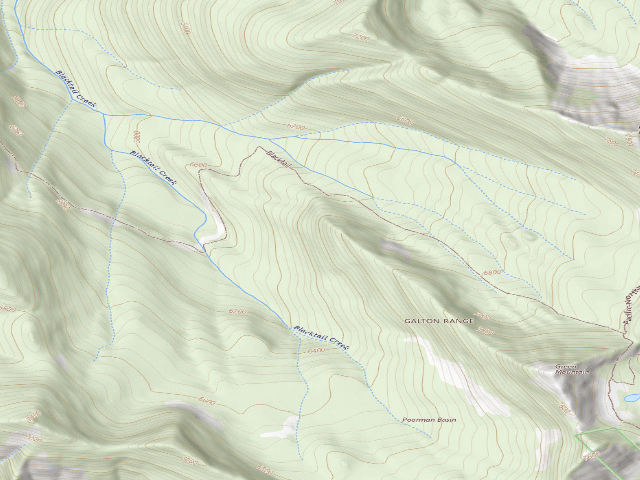 USGS topographic map of Wolverine Lakes Dispersed Site 8