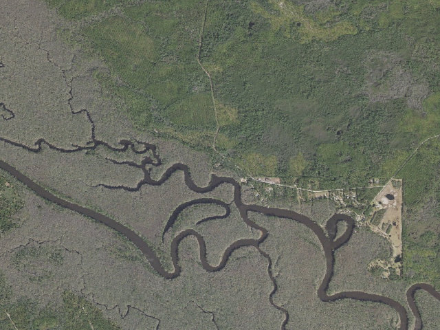 Aerial image of Wood Lake Campground