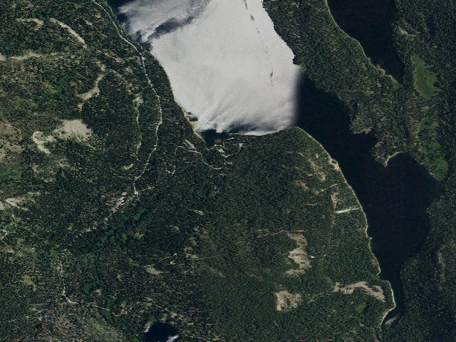 Aerial image of Woodcamp Campground