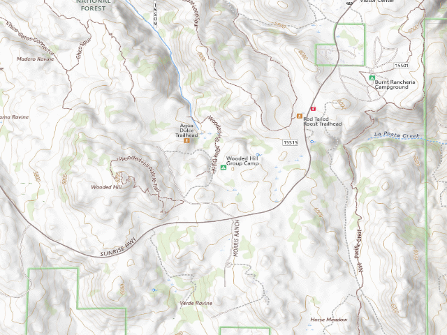 USGS topographic map of Wooded Hill Group Camp