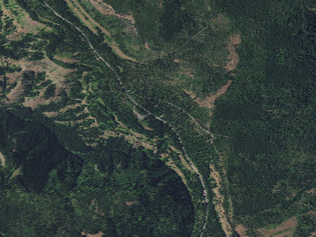 Aerial image of Woodland Campground