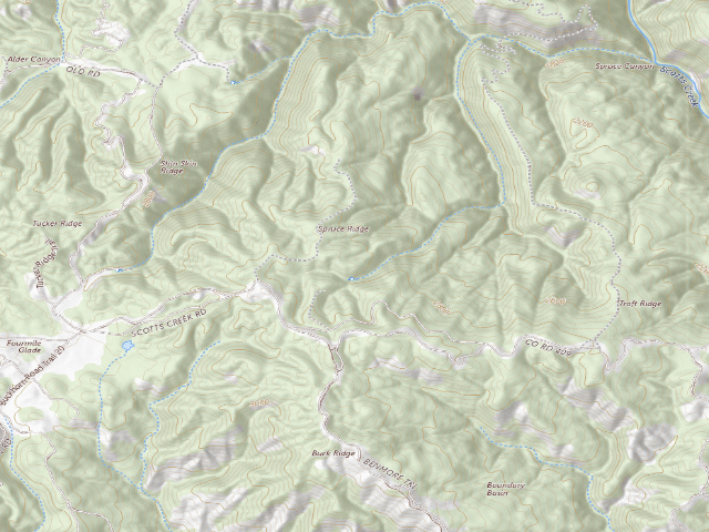 USGS topographic map of Woods Camp