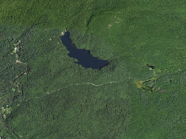 Aerial image of Woods Lake Campsite #1 (Silver Lake Wilderness)