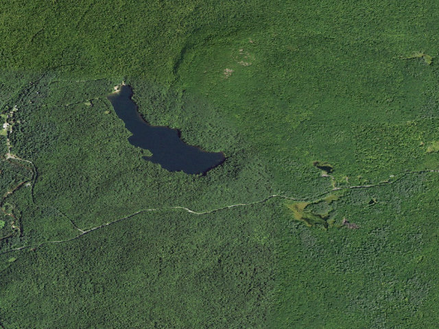 Aerial image of Woods Lake Campsite #2 (Silver Lake Wilderness)