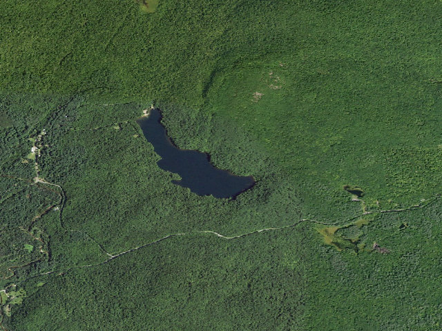 Aerial image of Woods Lake Campsite #3 (Silver Lake Wilderness)