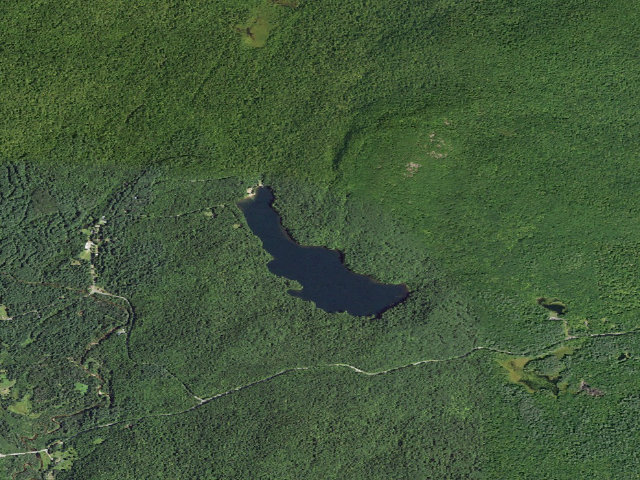 Aerial image of Woods Lake Campsite #4 (Silver Lake Wilderness)