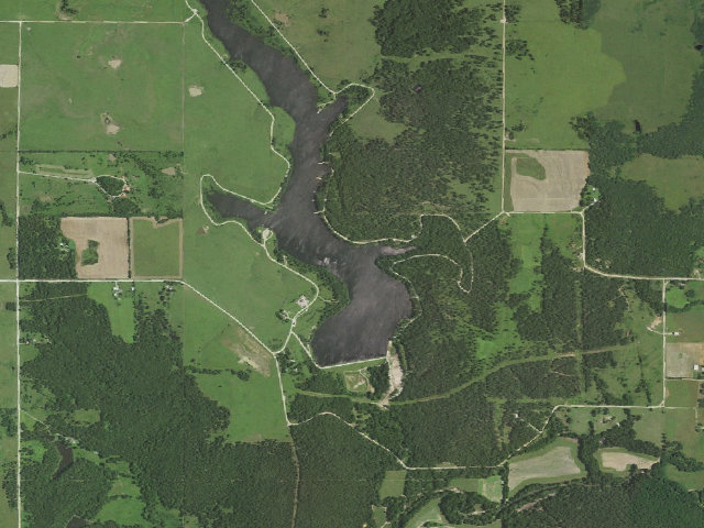 Aerial image of Woodson State Fishing Lake