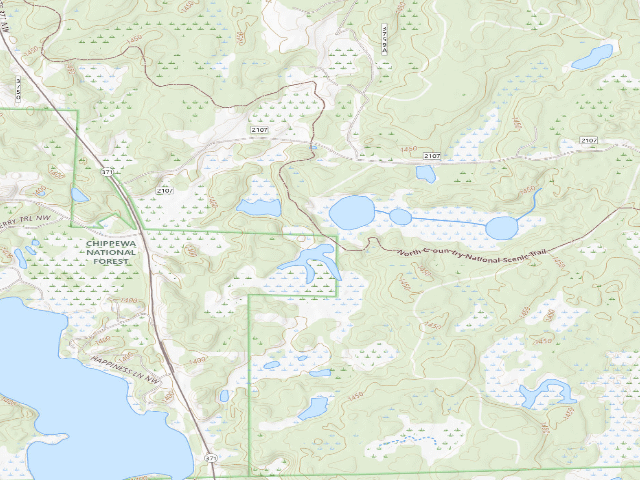 USGS topographic map of Woodtick Impoundment - Nct W90
