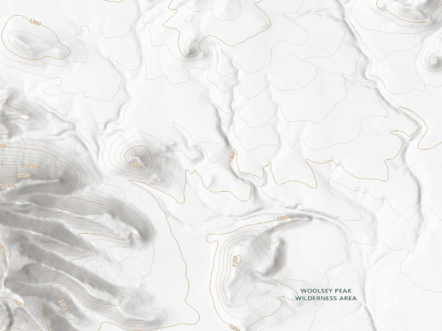 USGS topographic map of Woolsey Peak Wilderness