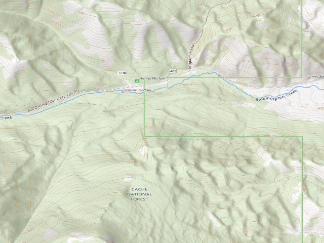 USGS topographic map of Worm Creek Wilderness Study Area