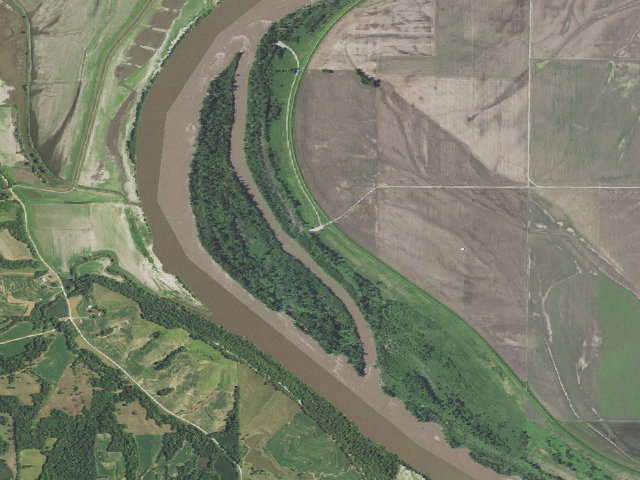 Aerial image of Worthwine Island Conservation Area