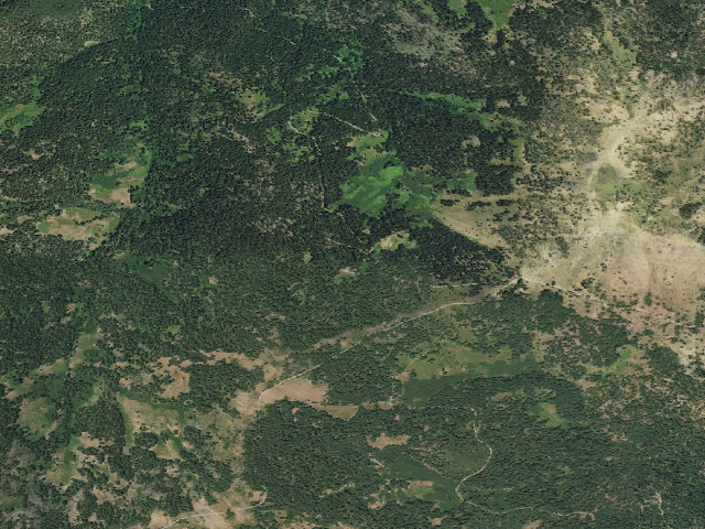 Aerial image of Wrangle Campground