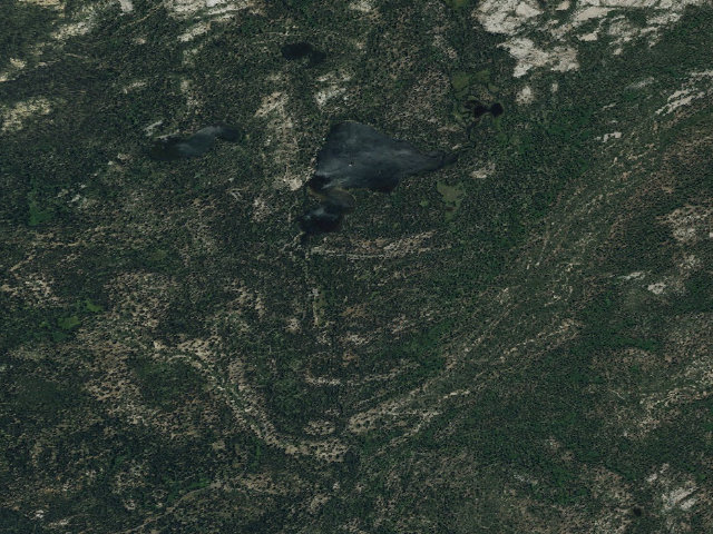 Aerial image of Wrights Lake Campground