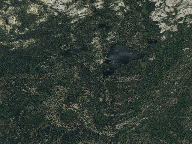 Aerial image of Wrights Lake Campground
