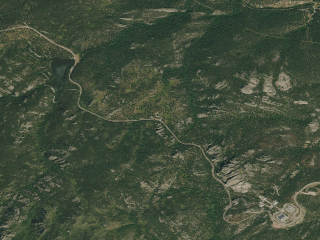 Aerial image of Wrinkled Rock
