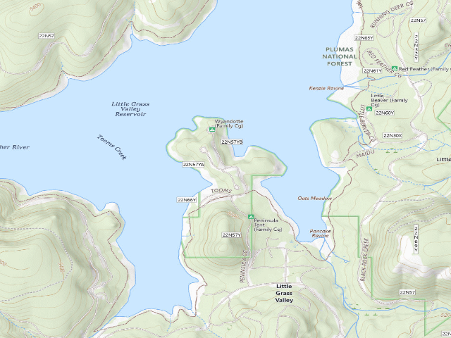 USGS topographic map of Wyandotte (Family Cg)