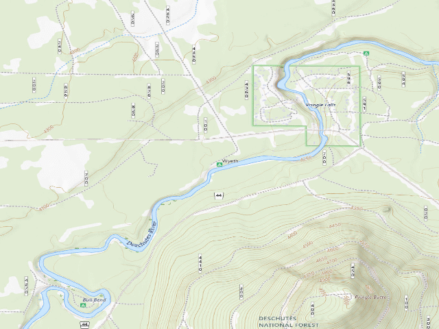 USGS topographic map of Wyeth