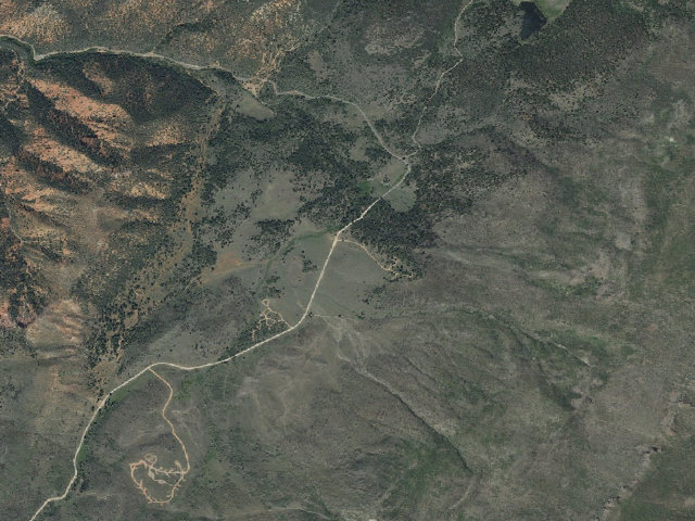 Aerial image of Yankee Designated Dispersed Camping Area