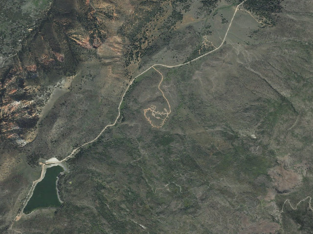 Aerial image of Yankee Meadow Campground