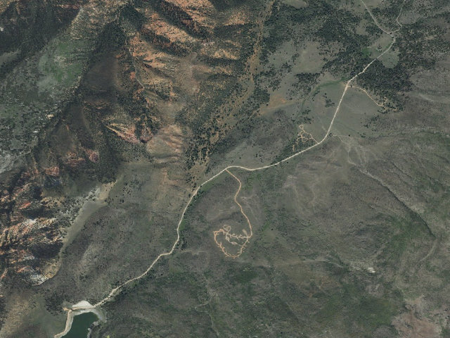 Aerial image of Yankee Meadow Campground